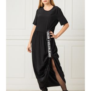 Calvin Klein dámské černé šaty Logo - L (99)